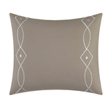 Chic Home Dirch Block Geometric Embroidered BIB Sheet Set 20 Pieces Comforter Pillowcases Window Treatments Decorative Pillows & Shams Beige