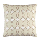 Chic Home Dirch Block Geometric Embroidered BIB Sheet Set 20 Pieces Comforter Pillowcases Window Treatments Decorative Pillows & Shams Beige