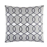 Chic Home Dirch Block Geometric Embroidered BIB Sheet Set 20 Pieces Comforter Pillowcases Window Treatments Decorative Pillows & Shams Navy