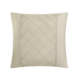Chic Home Mycroft Pinch Pleated Ruffled Bed In A Bag Soft Microfiber Sheets 10 Pieces Comforter Decorative Pillows & Shams Taupe