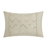 Chic Home Mycroft Pinch Pleated Ruffled Bed In A Bag Soft Microfiber Sheets 10 Pieces Comforter Decorative Pillows & Shams Taupe