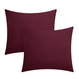 Chic Home Mycroft Pinch Pleated Ruffled Bed In A Bag Soft Microfiber Sheets 10 Pieces Comforter Decorative Pillows & Shams Burgundy