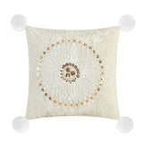 Chic Home Alianna Comforter Set Crinkle Crushed Velvet Bed In A Bag - Sheet Set Decorative Pillow Shams Included - Beige