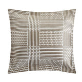 Chic Home Jodie Comforter Set Chenille Geometric Pattern Design Bed In A Bag - Sheet Set Decorative Pillows Shams Included - Beige