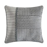 Chic Home Jodie Comforter Set Chenille Geometric Pattern Design Bed In A Bag - Sheet Set Decorative Pillows Shams Included - Grey