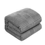 Chic Home Jodie Comforter Set Chenille Geometric Pattern Design Bed In A Bag - Sheet Set Decorative Pillows Shams Included - Grey