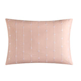 Chic Home Kensley Comforter Set Washed Crinkle Ruffled Flange Border Design Bedding Blush