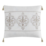 Chic Home Artista Cotton Blend Comforter Set Jacquard Geometric Pattern Design Bedding - Decorative Pillows Shams Included - 5 Piece - Taupe