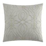 Chic Home Trinity Cotton Blend Comforter Set Jacquard Interlaced Geometric Pattern Design Bed In A Bag Bedding - Sheets Pillowcases Decorative Pillows Shams Included - 9 Piece - Taupe