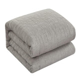 Chic Home Trinity Cotton Blend Comforter Set Jacquard Interlaced Geometric Pattern Design Bed In A Bag Bedding - Sheets Pillowcases Decorative Pillows Shams Included - 9 Piece - Taupe