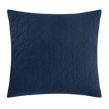Chic Home Davina Comforter Set Geometric Hexagonal Pattern Design Bed In A Bag Bedding - Sheets Pillowcases Decorative Pillows Shams Included - 9 Piece - Navy Blue