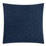 Chic Home Davina Comforter Set Geometric Hexagonal Pattern Design Bed In A Bag Bedding - Sheets Pillowcases Decorative Pillows Shams Included - 9 Piece - Navy Blue