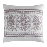 Chic Home Davina Comforter Set Geometric Hexagonal Pattern Design Bedding - Decorative Pillows Shams Included - 5 Piece - Lavender