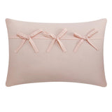 Chic Home Brice Comforter Set Pleated Embroidered Design Bedding - Decorative Pillows Shams Included - 5 Piece - Blush