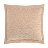 Chic Home Reign Comforter Set Clip Jacquard Geometric Pattern Design Bedding - Decorative Pillows Shams Included - 5 Piece - Blush Pink