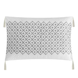 Chic Home Reign Comforter Set Clip Jacquard Geometric Pattern Design Bed In A Bag Bedding - Sheets Pillowcases Decorative Pillows Shams Included - 9 Piece - Grey