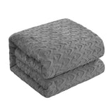 Chic Home Reign Comforter Set Clip Jacquard Geometric Pattern Design Bed In A Bag Bedding - Sheets Pillowcases Decorative Pillows Shams Included - 9 Piece - Grey