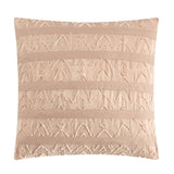 Chic Home Reign Comforter Set Clip Jacquard Geometric Pattern Design Bedding - Decorative Pillows Shams Included - 5 Piece - Blush Pink