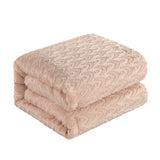 Chic Home Reign Comforter Set Clip Jacquard Geometric Pattern Design Bedding - Decorative Pillows Shams Included - 5 Piece - Blush Pink