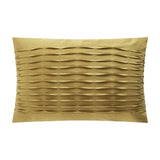 Chic Home Bradley Comforter Set Diamond Pinch Pleat Pattern Design Bedding - Decorative Pillow Shams Included - 4 Piece - Mustard