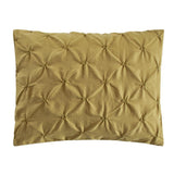 Chic Home Bradley Comforter Set Diamond Pinch Pleat Pattern Design Bedding - Decorative Pillow Shams Included - 4 Piece - Grey