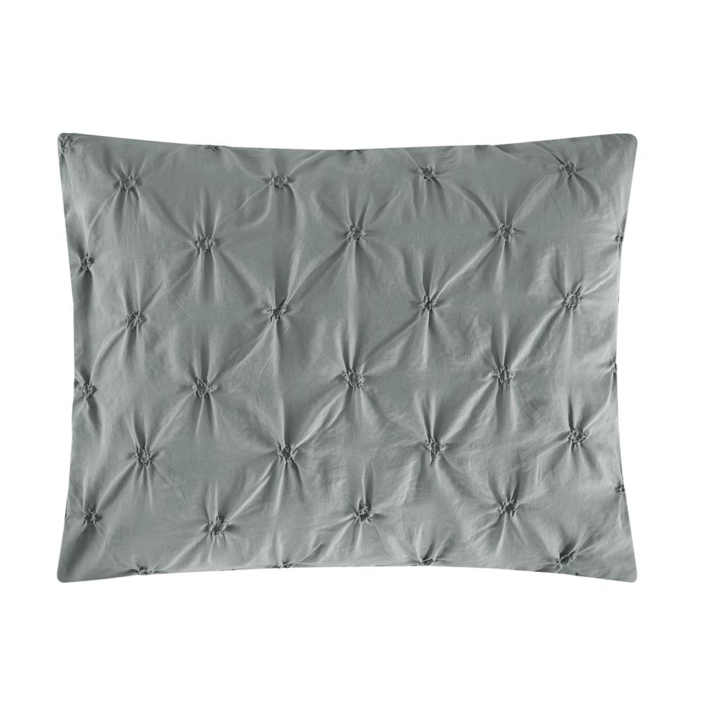 Chic Home Bradley Comforter Set Diamond Pinch Pleat Pattern Design Bedding - Decorative Pillow Shams Included - 4 Piece - Mustard