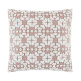 Chic Home Sofia Cotton Comforter Set Clip Jacquard Striped Pattern Design Bedding - Decorative Pillow Shams Included - 4 Piece - Blush