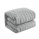Chic Home Jessa Comforter Set Washed Garment Technique Geometric Square Tile Pattern Bedding - Pillow Shams Included - 3 Piece - Grey