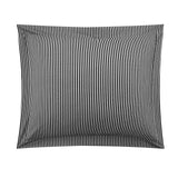 Chic Home Morgan Duvet Cover Set Contemporary Two Tone Striped Pattern Bedding - Pillow Shams Included - 3 Piece - Charcoal