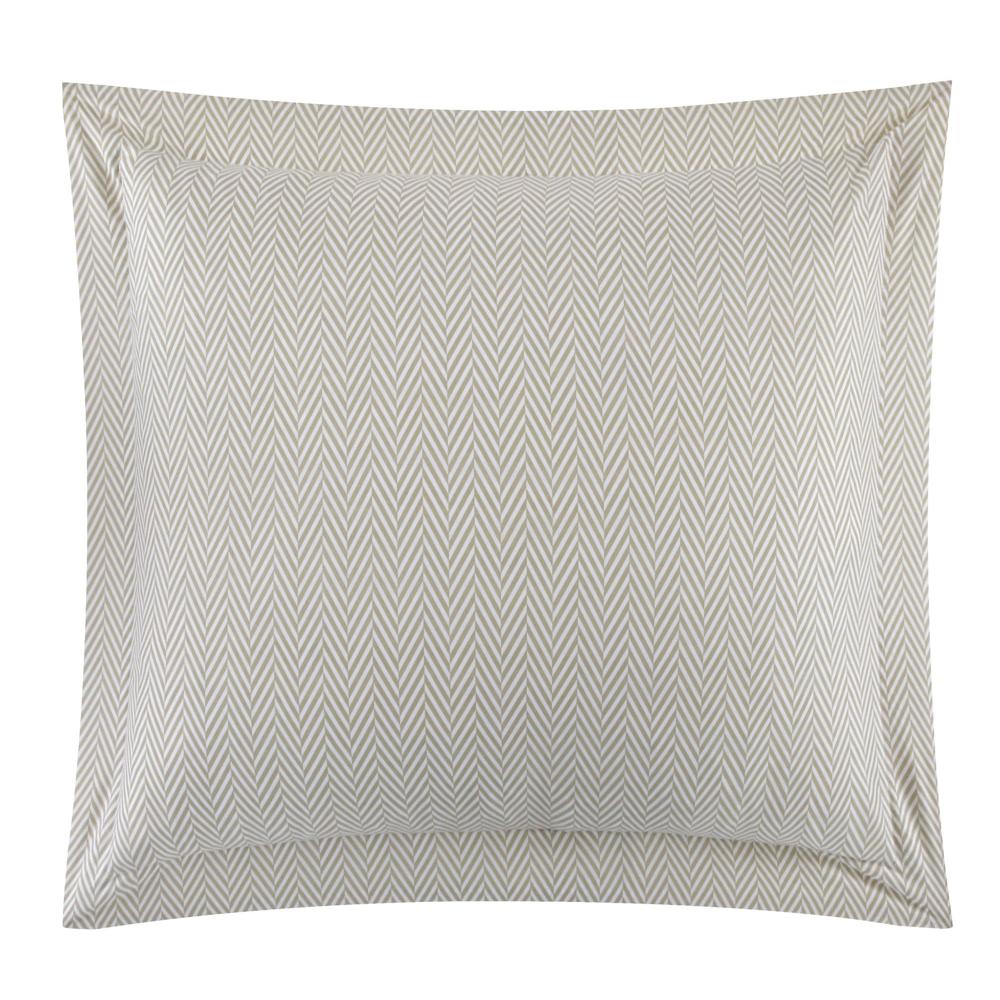 Chic Home Laurel Duvet Cover Set Graphic Herringbone Pattern Print Design Bedding - Pillow Shams Included - 3 Piece - Beige