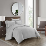 Chic Home Laurel Duvet Cover Set Graphic Herringbone Pattern Print Design Bedding - Pillow Shams Included - 3 Piece - Grey