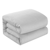 Chic Home Laurel Duvet Cover Set Graphic Herringbone Pattern Print Design Bedding - Pillow Shams Included - 3 Piece - Grey
