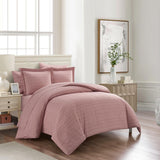 Chic Home Tyson Duvet Cover Set Contemporary Solid Color Shell With White Spots Animal Pattern Print Design Bed In A Bag Bedding - Sheets Pillowcases Pillow Shams Included - 7 Piece - Blush