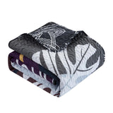 Chic Home Aello Quilt Set Large Scale Abstract Floral Pattern Print Bed in a Bag - Sheet Set Decorative Pillow Shams Included - Multi