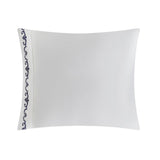 Chic Home Verona Quilt Set Striped Stitched Medallion Print Bed In A Bag - Sheet Set Decorative Pillow Shams Included - 9 Piece - Navy Blue