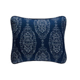Chic Home Verona Quilt Set Striped Stitched Medallion Print Bed In A Bag - Sheet Set Decorative Pillow Shams Included - 9 Piece - Navy Blue