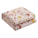 Chic Home Bali Quilt Set Beach Themed Clams Conches Shells Print Bedding - Sheets Pillowcases Pillow Shams Included - 7 Piece - Pink