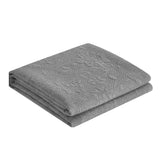 Chic Home Austin Cotton Blend Quilt Set Stone Washed Textured Floral Pattern Bedding - Pillow Shams Included - 3 Piece - Grey