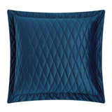 Chic Home Wafa Velvet Quilt Set Diamond Stitched Pattern Bedding - Pillow Shams Included - 3 Piece - Blue