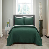 Chic Home Teague Quilt Set Contemporary Organic Wave Pattern Bed In A Bag Bedding - Sheets Pillowcases Pillow Shams Included - 7 Piece - Green