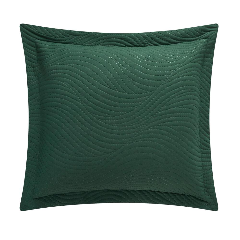 Chic Home Teague Quilt Set Contemporary Organic Wave Pattern Bed In A Bag Bedding - Sheets Pillowcases Pillow Shams Included - 7 Piece - Green