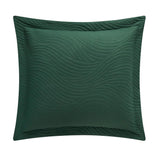 Chic Home Teague Quilt Set Contemporary Organic Wave Pattern Bedding - Pillow Shams Included - 3 Piece - Green