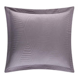 Chic Home Ridge Quilt Set Contemporary Y-Shaped Geometric Pattern Bedding - Pillow Shams Included - 3 Piece - Purple