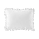 Chic Home Ashford Quilt Set Crinkle Crush Ruffled Drop Design Bed In A Bag Bedding - Sheets Pillowcases Pillow Shams Included - 7 Piece - White