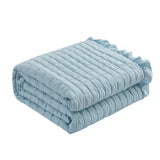 Chic Home Revel 7 Pieces Quilt Set, Diamond Stitched Crinkle Crush, Bedding Quilts Blue