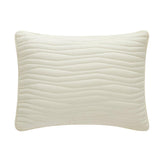 Chic Home Kyrie 3 Piece Quilt Set, Contemporary Organic Wavy Stitched, Bdding Quilts Beige