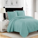 RT Designers Collection Bella 3pc Pinsonic Premium Quality All Year Round Quilt Set for Revitalize Bedroom with Camel