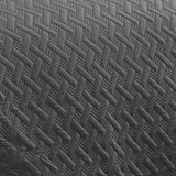 RT Designers Collection Bella 3pc Pinsonic Premium Quality All Year Round Quilt Set for Revitalize Bedroom with Charcoal