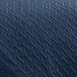 RT Designers Collection Bella 3pc Pinsonic Premium Quality All Year Round Quilt Set for Revitalize Bedroom with Navy