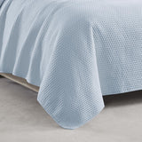 RT Designers Collection Caitlyn 2 Pieces Washed Pinsonic Lightweight Quilts Set Twin Size For Bedding White